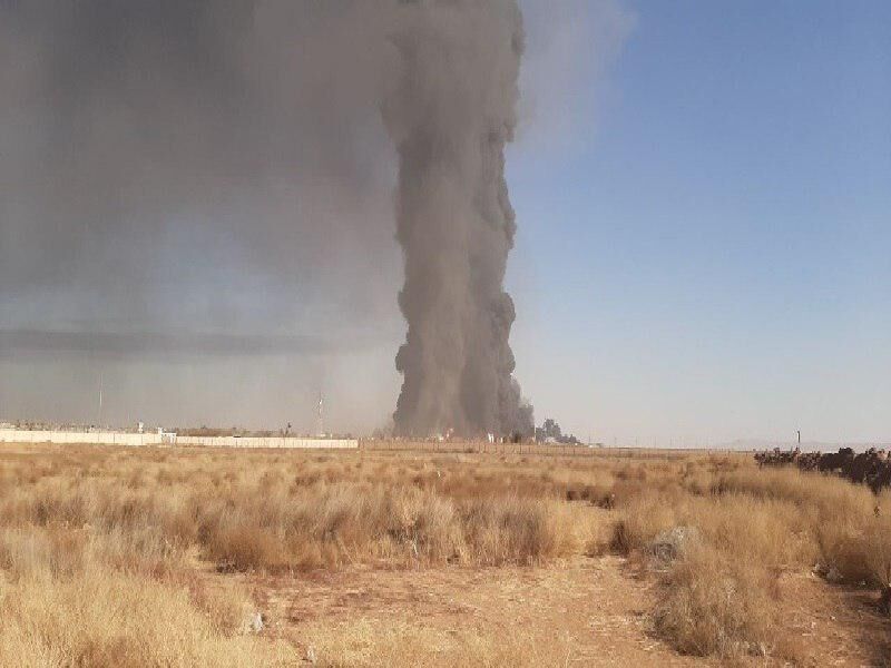گمرک افغانستان در جوار مرز ایران دچار آتش سوزی شد.